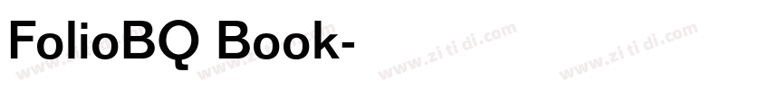 FolioBQ Book字体转换
